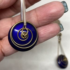 Beautiful art glass pierced earrings